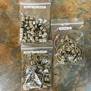 Key Fobs, Split Rings and Bead Caps DIY